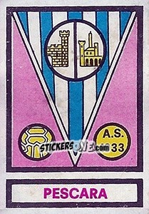 Sticker Scudetto Pescara - Calciatori 1967-1968 n. 595 - Panini