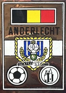 Sticker Scudetto Anderlecht - Calciatori 1967-1968 n. 598 - Panini