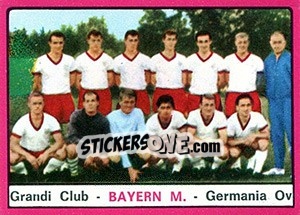 Sticker Squadra Bayern Monaco - Calciatori 1967-1968 - Panini