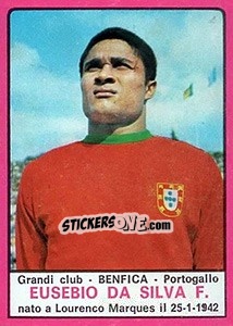 Sticker Eusebio - Calciatori 1967-1968 - Panini