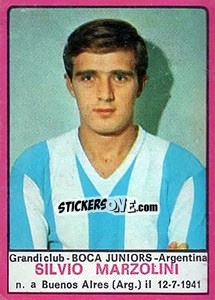 Sticker Silvio Marzolini - Calciatori 1967-1968 n. 607 - Panini