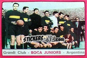 Sticker Squadra Boca Juniors - Calciatori 1967-1968 - Panini