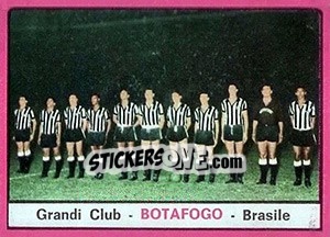 Sticker Squadra Botafogo - Calciatori 1967-1968 - Panini