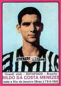 Cromo Da Costa Menezes - Calciatori 1967-1968 n. 612 - Panini