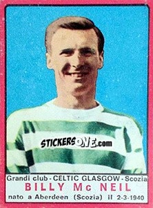 Figurina Billy Mcneil - Calciatori 1967-1968 - Panini