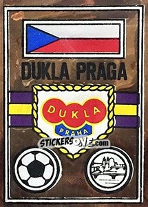 Sticker Scudetto Dukla Praga - Calciatori 1967-1968 - Panini