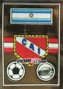 Sticker Scudetto Independiente - Calciatori 1967-1968 - Panini