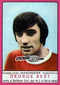 Figurina George Best - Calciatori 1967-1968 - Panini