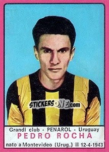 Cromo Pedro Rocha - Calciatori 1967-1968 - Panini