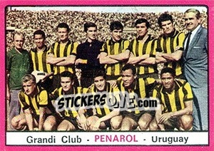 Sticker Squadra Penarol - Calciatori 1967-1968 - Panini