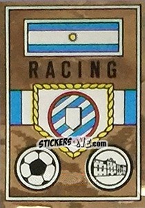 Sticker Scudetto Racing - Calciatori 1967-1968 - Panini