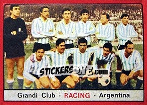 Sticker Squadra Racing - Calciatori 1967-1968 - Panini