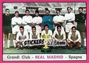 Sticker Squadra Real Madrid - Calciatori 1967-1968 n. 638 - Panini