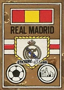 Sticker Scudetto Real Madrid - Calciatori 1967-1968 - Panini