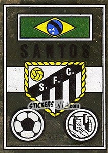Sticker Scudetto Santos - Calciatori 1967-1968 - Panini