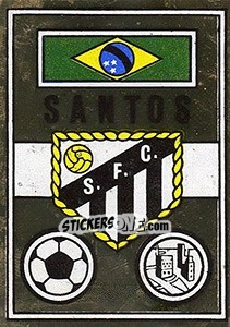 Sticker Scudetto Santos - Calciatori 1967-1968 n. 640 - Panini