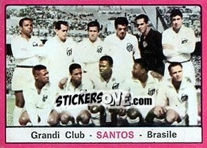 Sticker Squadra Santos - Calciatori 1967-1968 - Panini