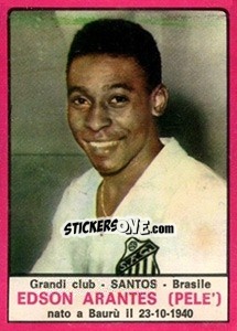 Sticker Pele - Calciatori 1967-1968 - Panini