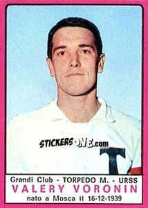 Sticker Valery Voronin - Calciatori 1967-1968 n. 643 - Panini