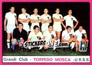 Figurina Squadra Torpedo Mosca - Calciatori 1967-1968 - Panini