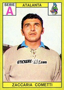 Sticker Zaccaria Cometti - Calciatori 1968-1969 n. 4 - Panini