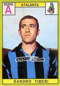Sticker Sandro Tiberi - Calciatori 1968-1969 n. 9 - Panini