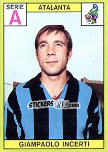 Sticker Giampaolo Incerti - Calciatori 1968-1969 n. 12 - Panini