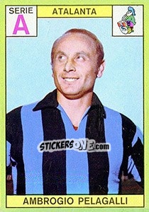 Sticker Ambrogio Pelagalli - Calciatori 1968-1969 n. 15 - Panini