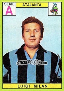 Figurina Luigi Milan - Calciatori 1968-1969 - Panini