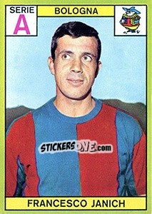 Sticker Francesco Janich - Calciatori 1968-1969 - Panini