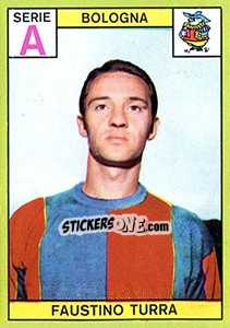 Sticker Faustino Turra - Calciatori 1968-1969 - Panini