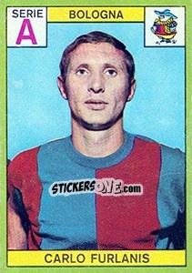 Sticker Carlo Furlanis - Calciatori 1968-1969 - Panini