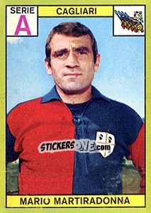 Cromo Mario Martiradonna - Calciatori 1968-1969 - Panini