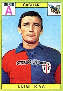 Figurina Luigi Riva - Calciatori 1968-1969 - Panini