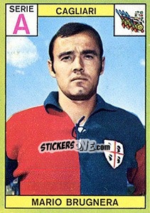Sticker Mario Brugnera - Calciatori 1968-1969 - Panini