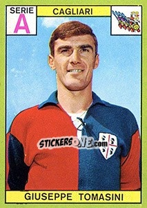 Sticker Giuseppe Tomasini - Calciatori 1968-1969 n. 51 - Panini