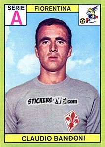 Sticker Claudio Bandoni - Calciatori 1968-1969 - Panini
