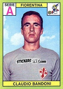 Sticker Claudio Bandoni - Calciatori 1968-1969 n. 58 - Panini