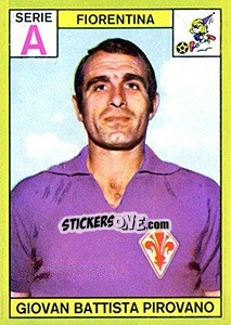 Sticker Giovan Battista Pirovano - Calciatori 1968-1969 - Panini