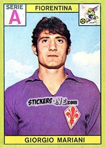 Sticker Giorgio Mariani - Calciatori 1968-1969 n. 72 - Panini