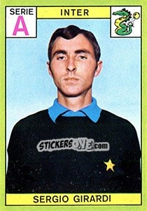 Sticker Sergio Girardi - Calciatori 1968-1969 - Panini