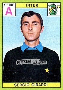 Cromo Sergio Girardi - Calciatori 1968-1969 n. 75 - Panini