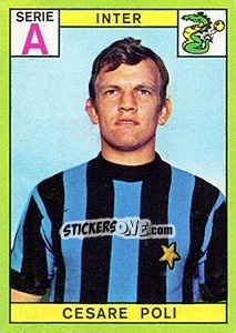 Sticker Cesare Poli - Calciatori 1968-1969 n. 77 - Panini