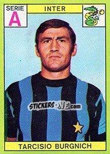 Figurina Tarcisio Burgnich - Calciatori 1968-1969 - Panini