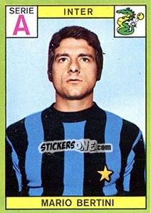 Cromo Mario Bertini - Calciatori 1968-1969 - Panini