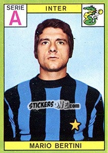 Sticker Mario Bertini - Calciatori 1968-1969 n. 81 - Panini