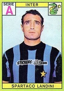 Sticker Spartaco Landini - Calciatori 1968-1969 - Panini