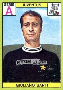 Sticker Giuliano Sarti - Calciatori 1968-1969 n. 94 - Panini