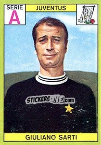 Cromo Giuliano Sarti - Calciatori 1968-1969 - Panini