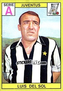 Cromo Luis Del Sol - Calciatori 1968-1969 - Panini